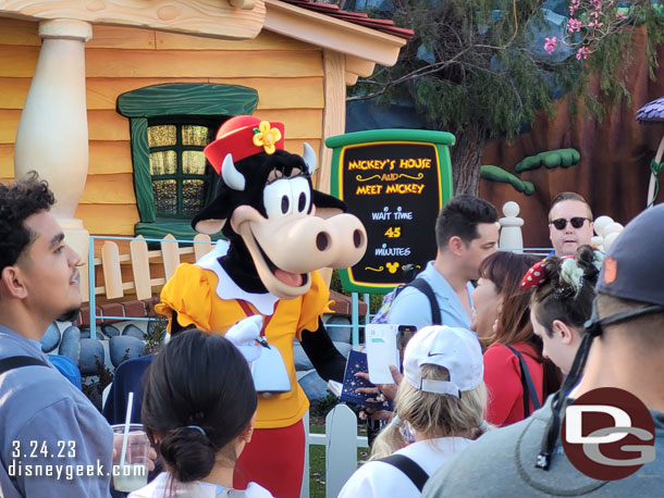 Clarabelle was roaming around too