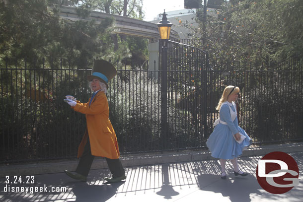 Crossed paths with Alice and the Mad Hatter