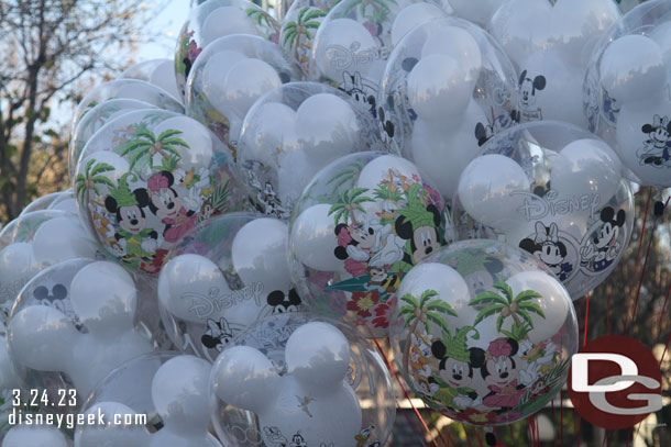 Springtime and Disney 100 balloons