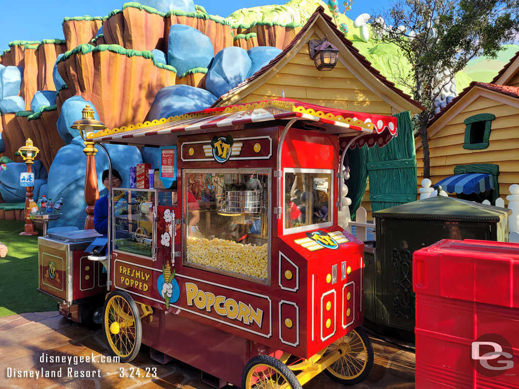 The pop corn stand was open already