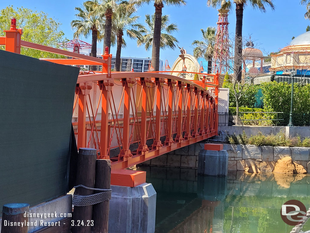 The scaffolding is gone and the bridge looks ready for its new towers