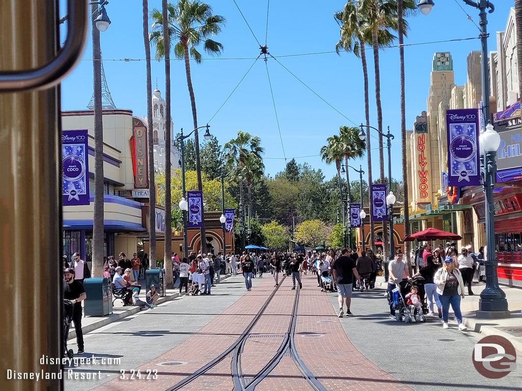 Cruising up Hollywood Blvd.