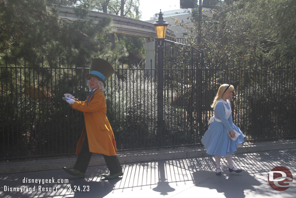 Crossed paths with Alice and the Mad Hatter