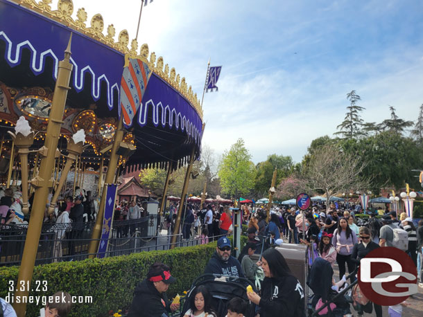 In Fantasyland noticed the canopy for the queue was removed.