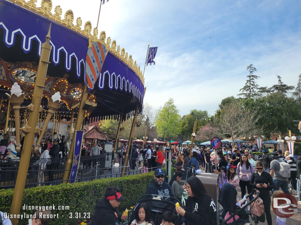 In Fantasyland noticed the canopy for the queue was removed.