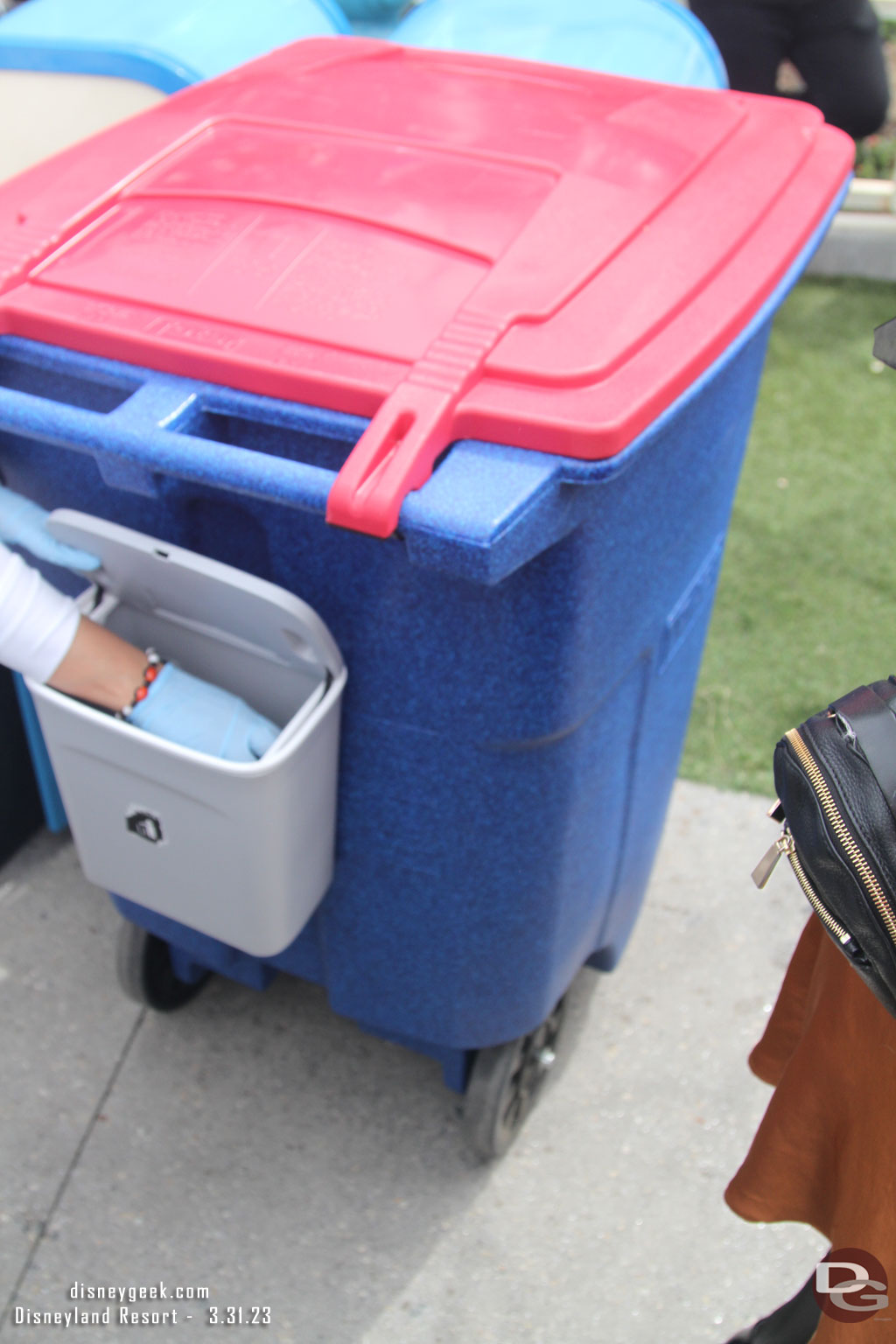 Looks like new bins for custodial cast members to use for Toontown