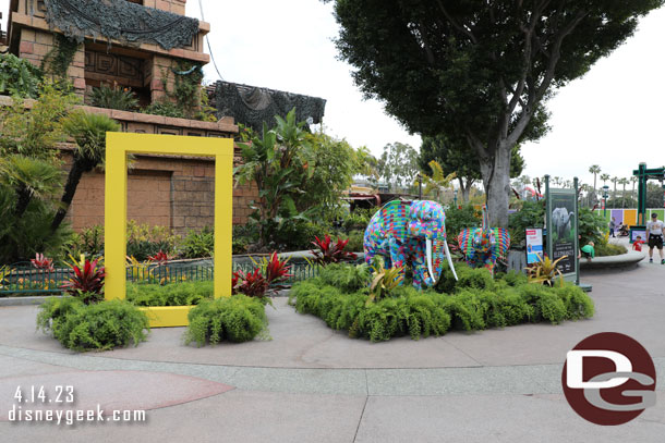 An Earth Day display near the Trading Post