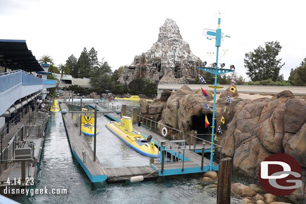 The Submarine Lagoon as I hiked up to the Monorail