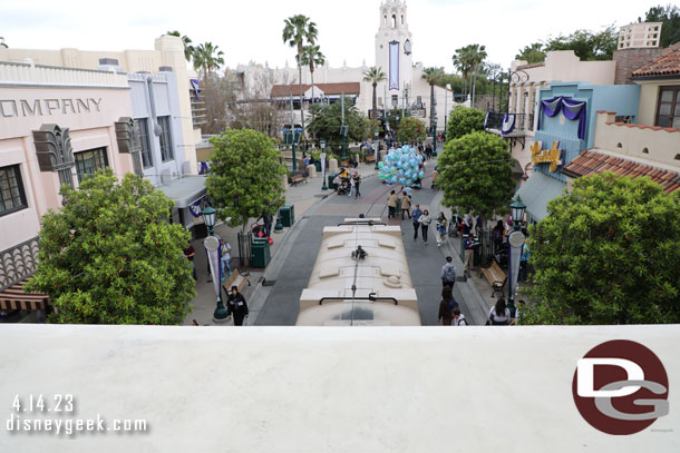 Passing over Buena Vista Street