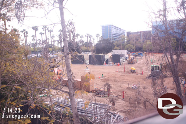 A check of the Downtown Disney west end construction, note the color is off because I shot through the window today.