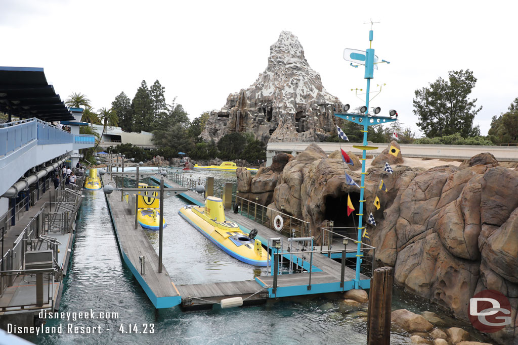 The Submarine Lagoon as I hiked up to the Monorail