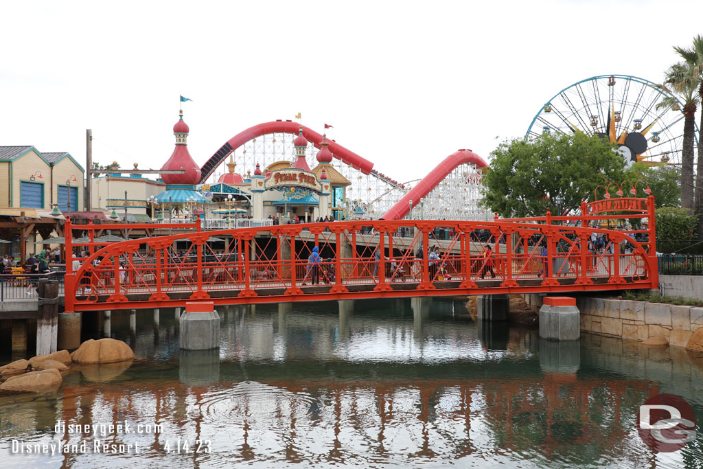 No visible progress on the bridge since my last visit.