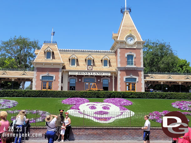 1:40pm - Entering Disneyland.