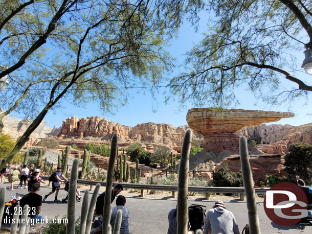 I opted to eat outside with a view of Ornament Valley.