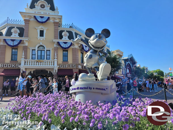 Disney 100 Mickey Statue in Town Square