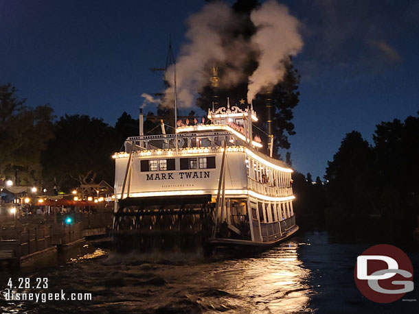 The Mark Twain was conducting night cruises though.