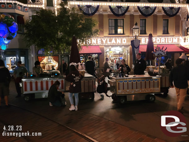 Out door vending set up in Town Square.