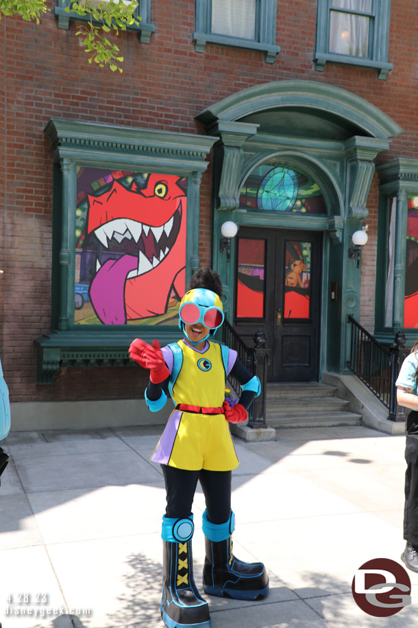 Moon Girl was out greeting guests in Hollywood Land