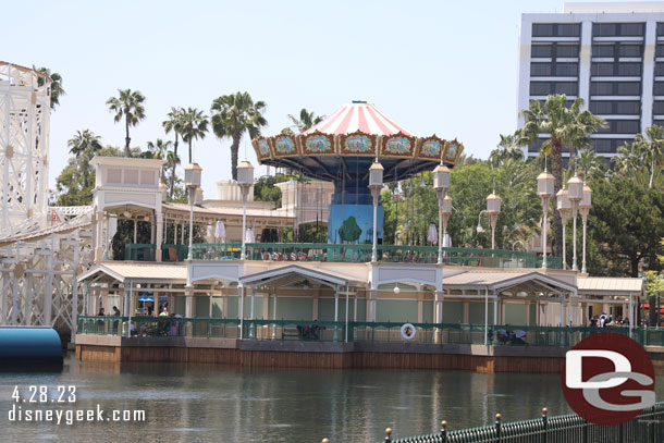 The Silly Symphony Swings are being reassembled as the renovation project enters its final stages.