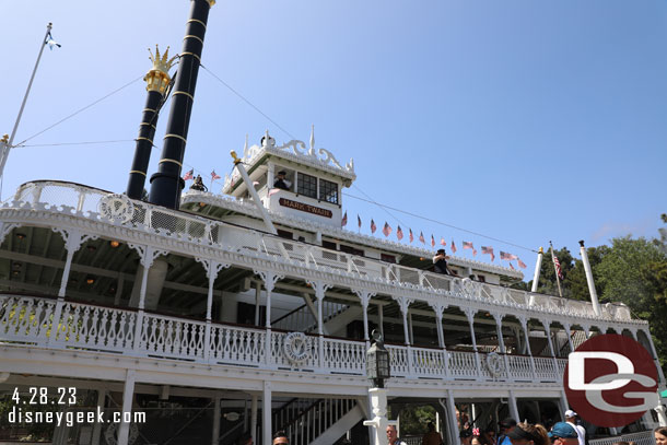 Boarding the Mark Twain Riverboat