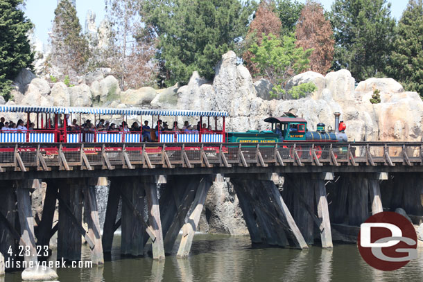 The EP Ripley steaming along the Rivers of America