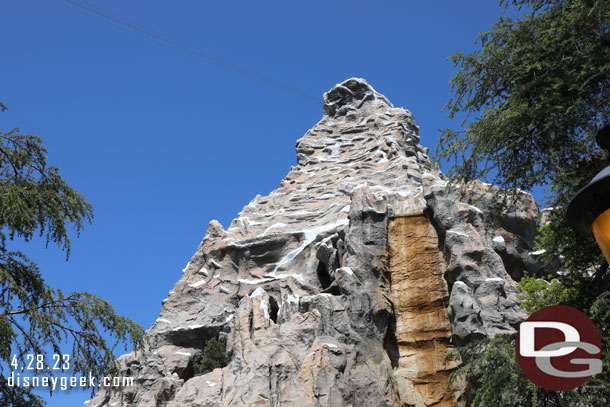 The Matterhorn Bobsleds are closed for a scheduled renovation project