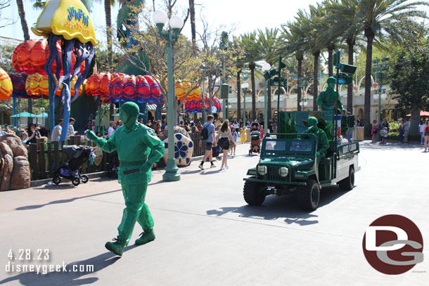 Green Army Patrol on the move