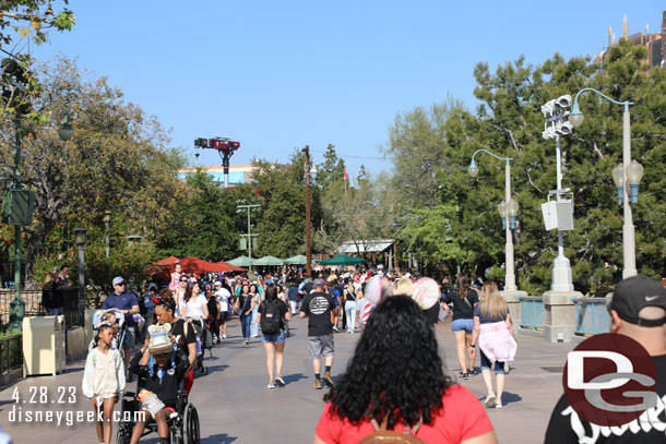 Even with all the marketplaces gone the walkways seemed busy today.