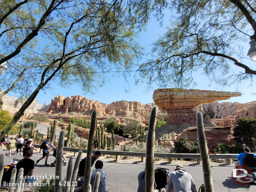 I opted to eat outside with a view of Ornament Valley.