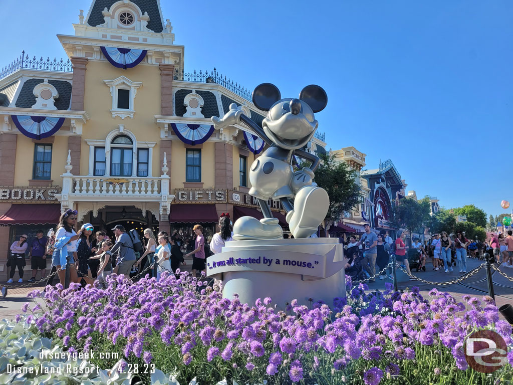 Disney 100 Mickey Statue in Town Square