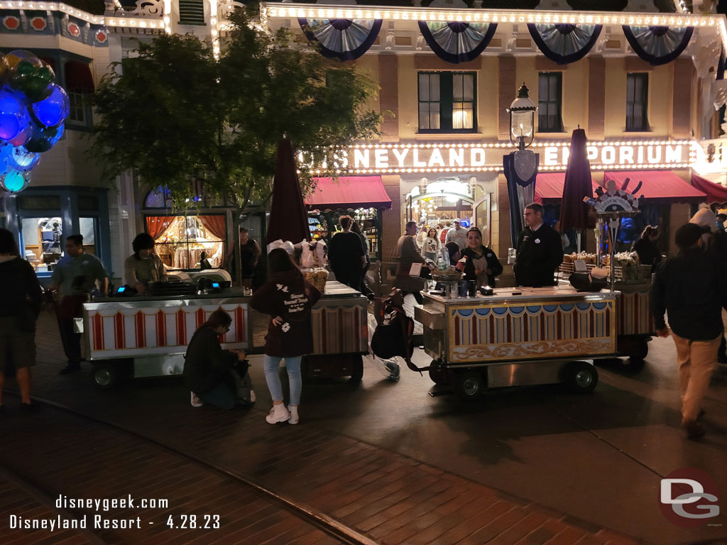 Out door vending set up in Town Square.