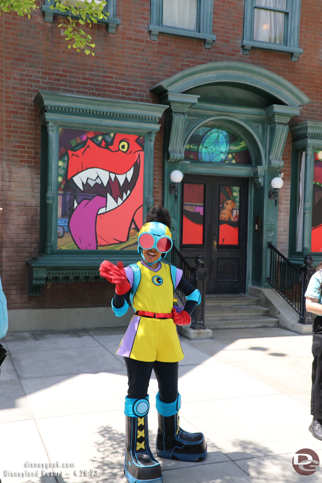 Moon Girl was out greeting guests in Hollywood Land