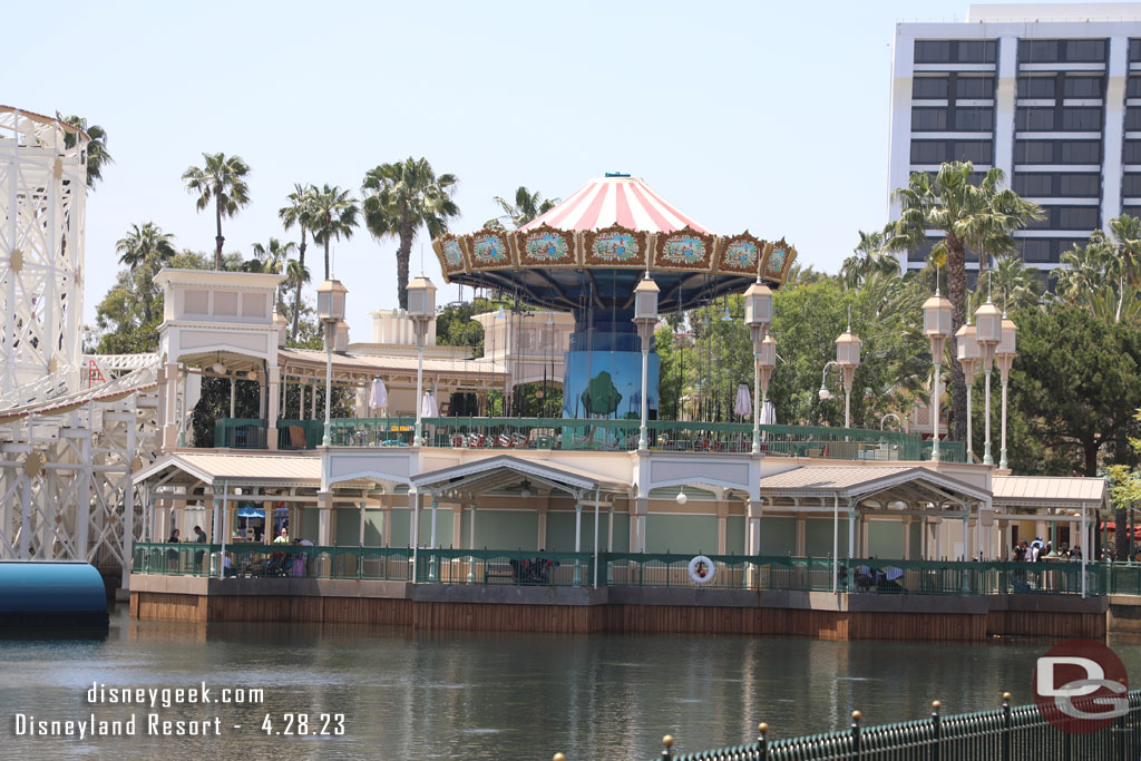 The Silly Symphony Swings are being reassembled as the renovation project enters its final stages.