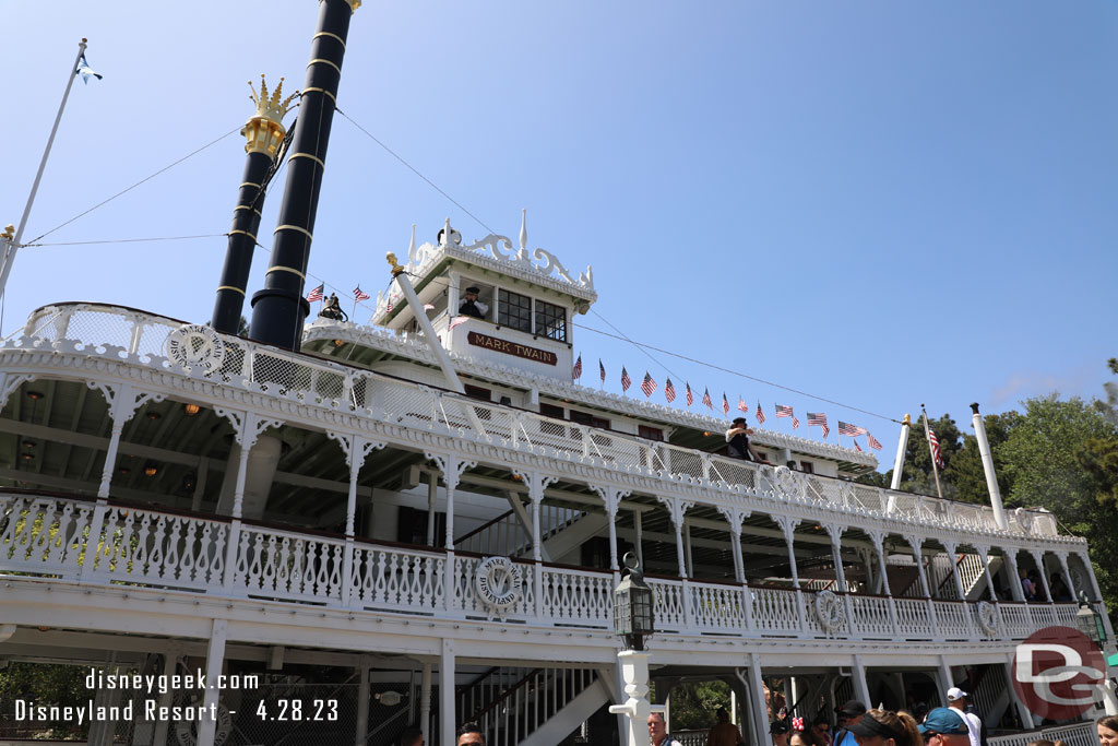 Boarding the Mark Twain Riverboat