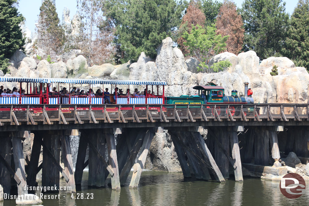 The EP Ripley steaming along the Rivers of America