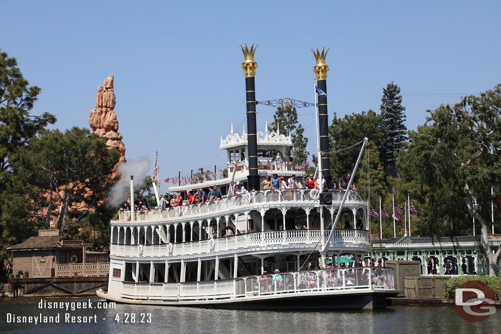 The Mark Twain Riverboat at Frontierland Landing