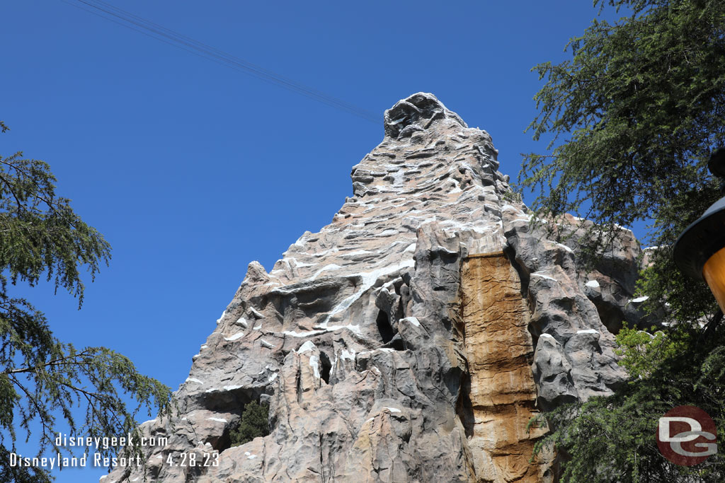 The Matterhorn Bobsleds are closed for a scheduled renovation project