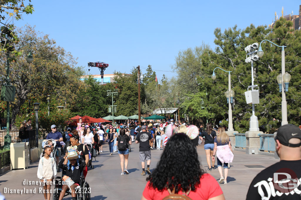 Even with all the marketplaces gone the walkways seemed busy today.