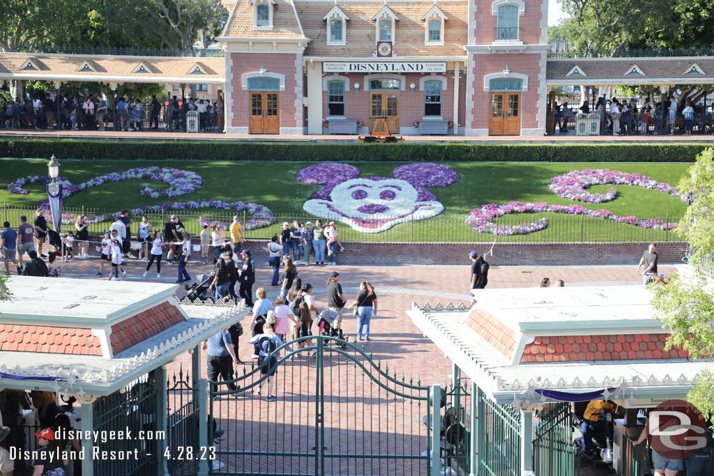 Passing by the entrance of Disneyland