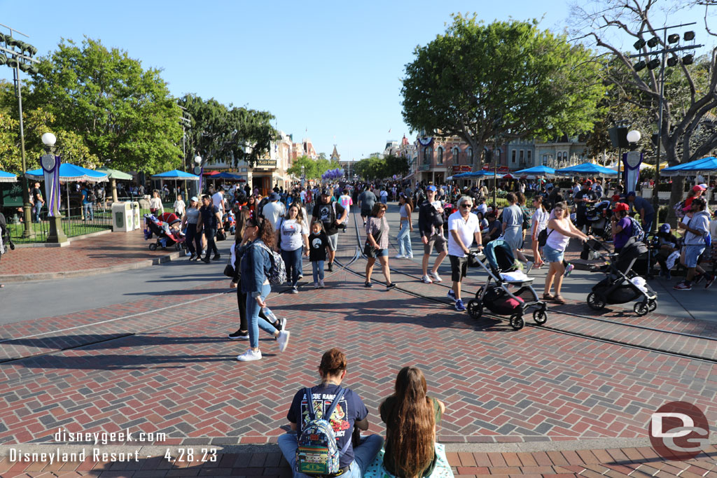 5:16pm - Guests ready for the 6:30pm Magic Happens Parade