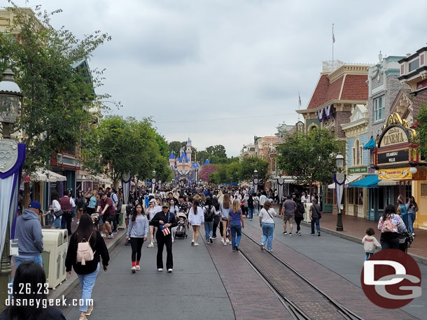 Main Street USA this afternoon