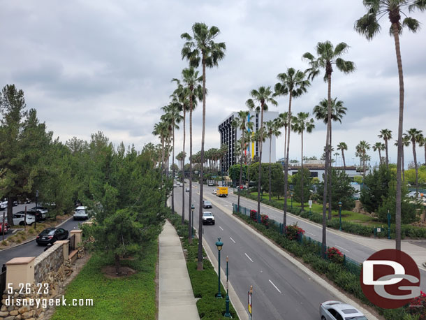 Passing over Disneyland Drive