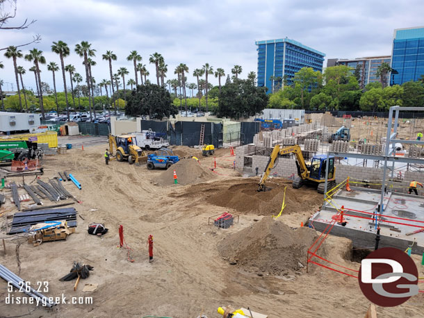 Foundations are in and the buildings are starting to rise up for the Downtown Disney project.