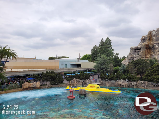 A submarine in the lagoon