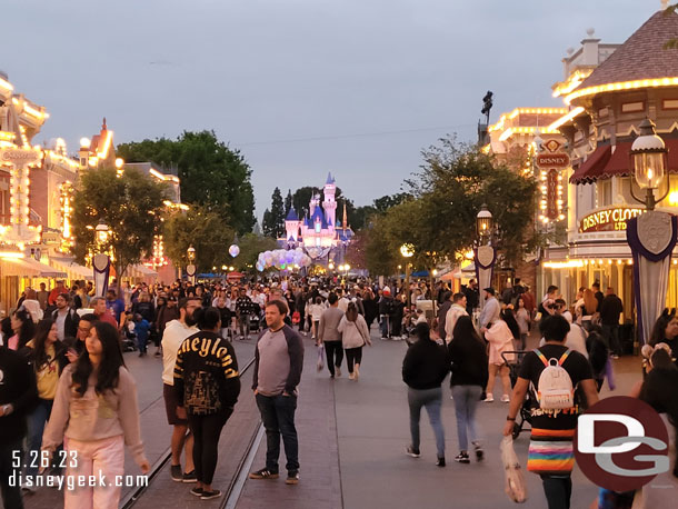 Main Street USA just after 8pm