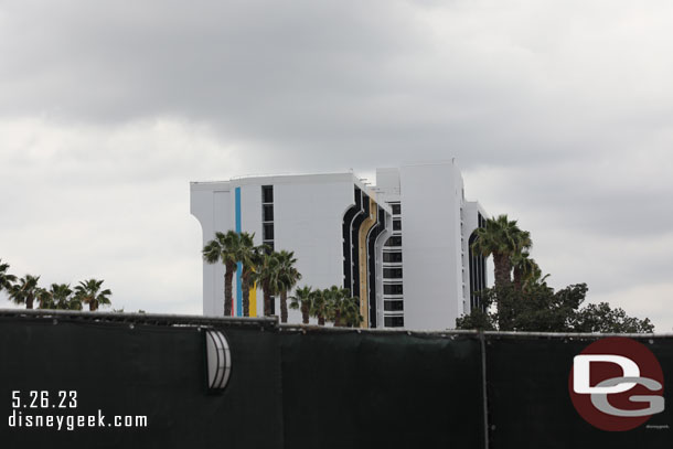 Looking toward the Pixar Place Hotel.