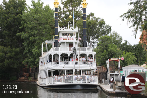 The Mark Twain top deck was closed off so opted not to go for a cruise today.