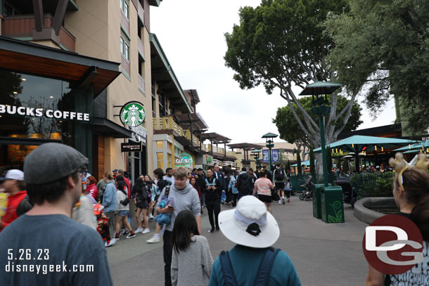 Downtown Disney was what you would expect for a Friday evening.