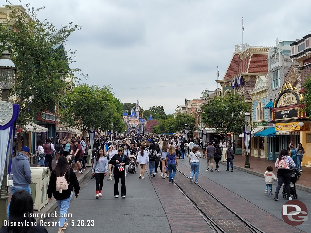 Main Street USA this afternoon