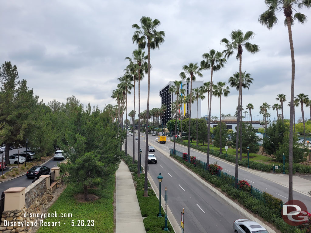 Passing over Disneyland Drive